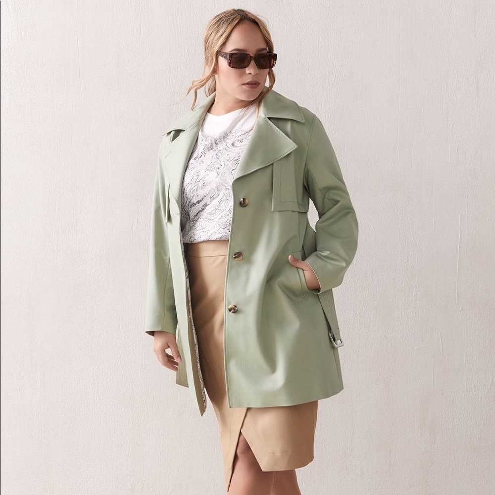 Pistachio Trench - Picture 5 of 6